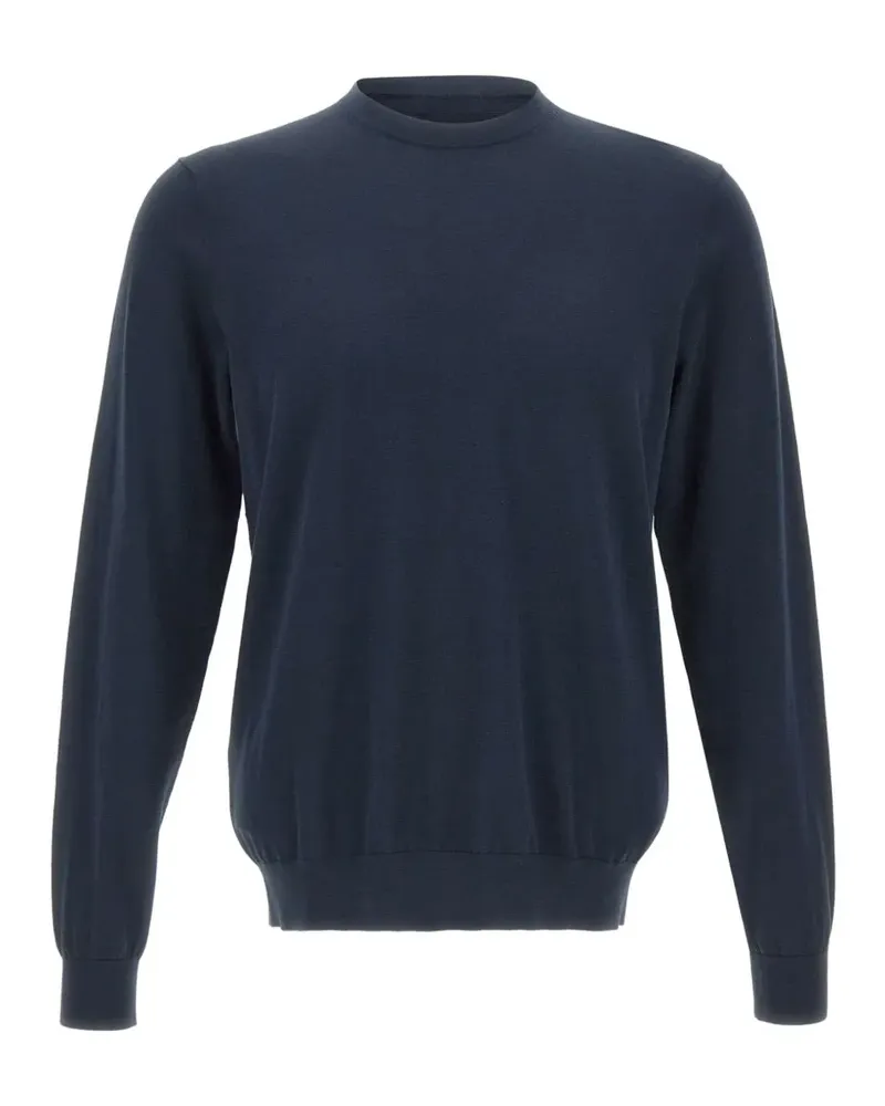 Diktat ribbed crew-neck sweater - Blau Blau