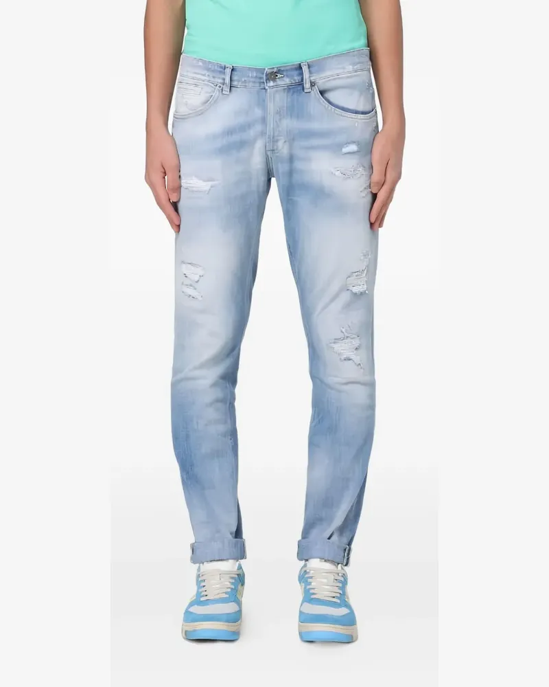 Dondup George distressed-effect jeans - Blau Blau