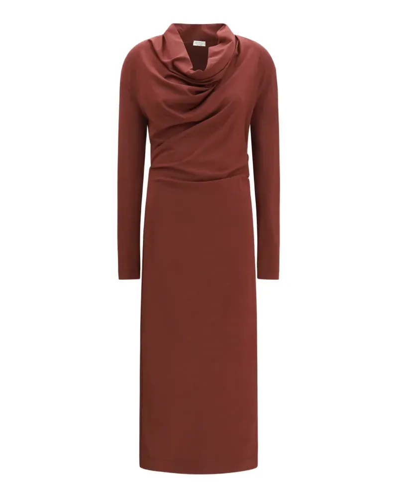 Brunello Cucinelli Jerseykleid mit Monili - Rot Rot