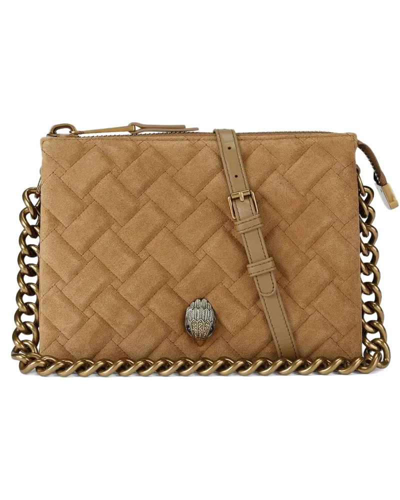 Kurt Geiger Kleine Kensington Schultertasche mit Steppung - Braun Braun