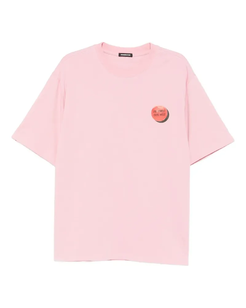 Ground Zero T-Shirt mit Print - Rosa Rosa