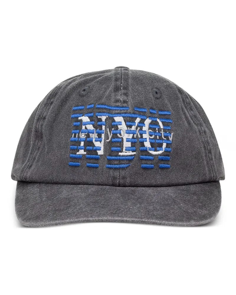WHO DECIDES WAR NYC embroidered baseball cap - Grau Grau