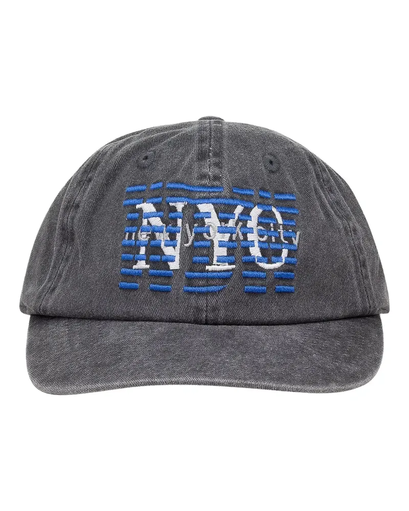 WHO DECIDES WAR NYC embroidered baseball cap - Grau Grau