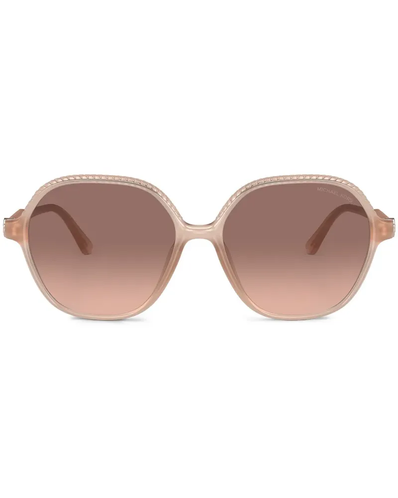 Michael Kors Bali Sonnenbrille mit eckigem Gestell - Rosa Rosa