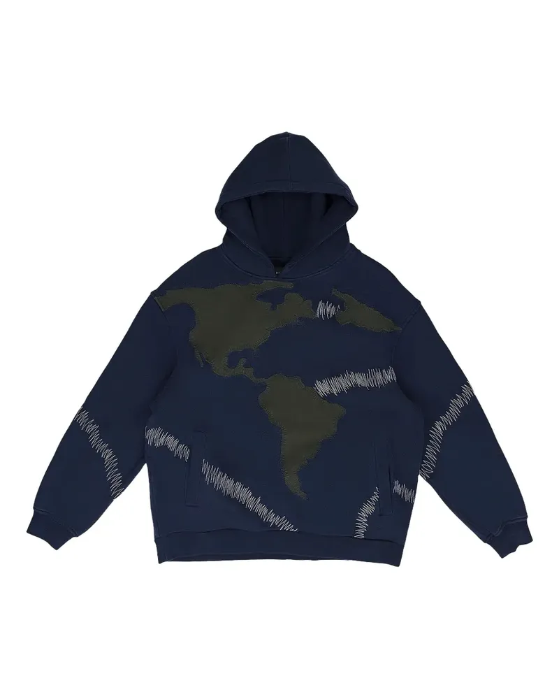 WHO DECIDES WAR Pangia Hoodie - Blau Blau