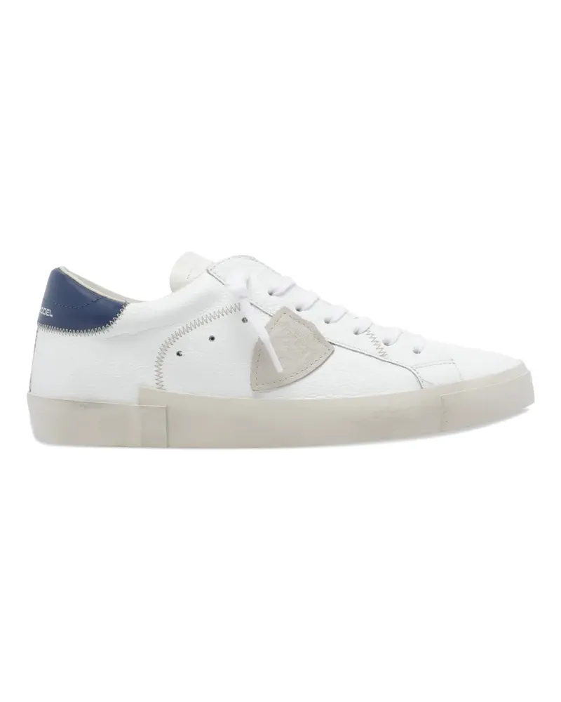 Philippe Model Prsx logo leather sneakers - Weiß Weiß