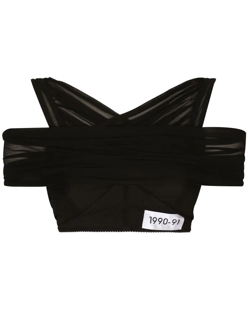 Dolce & Gabbana KIM DOLCE&GABBANA Cropped-Oberteil - Schwarz Schwarz