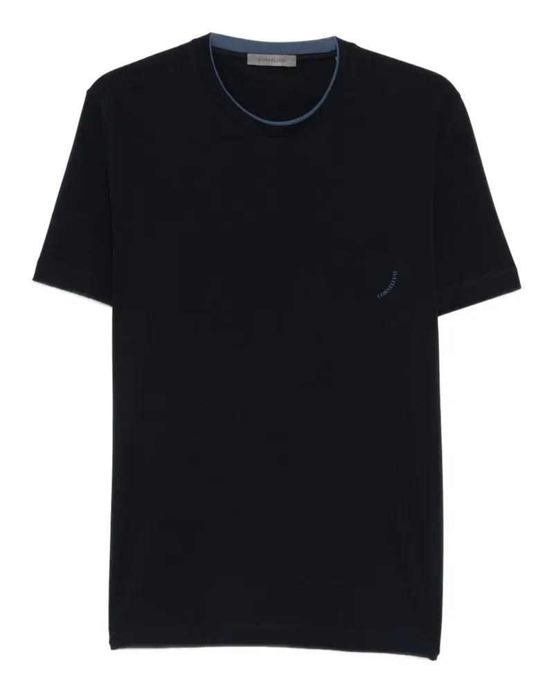 Corneliani crewneck pocket T-shirt - Blau Blau