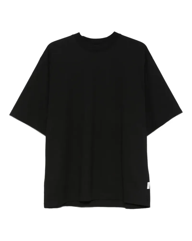 Hevò Mulino logo-detail T-shirt - Schwarz Schwarz