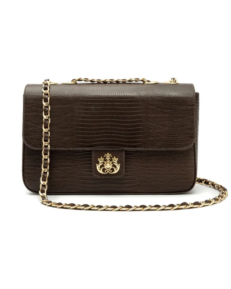 ISLA Jumbo Anne Schultertasche - Braun Braun