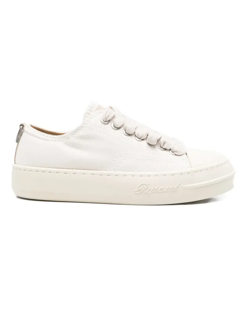 REPRESENT logo-embossed sneakers - Nude Nude