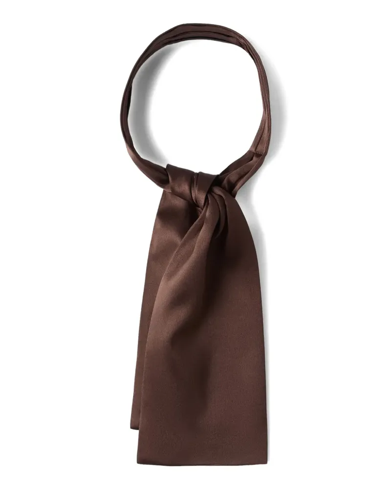Brunello Cucinelli Halstuch aus Satin - Braun Braun