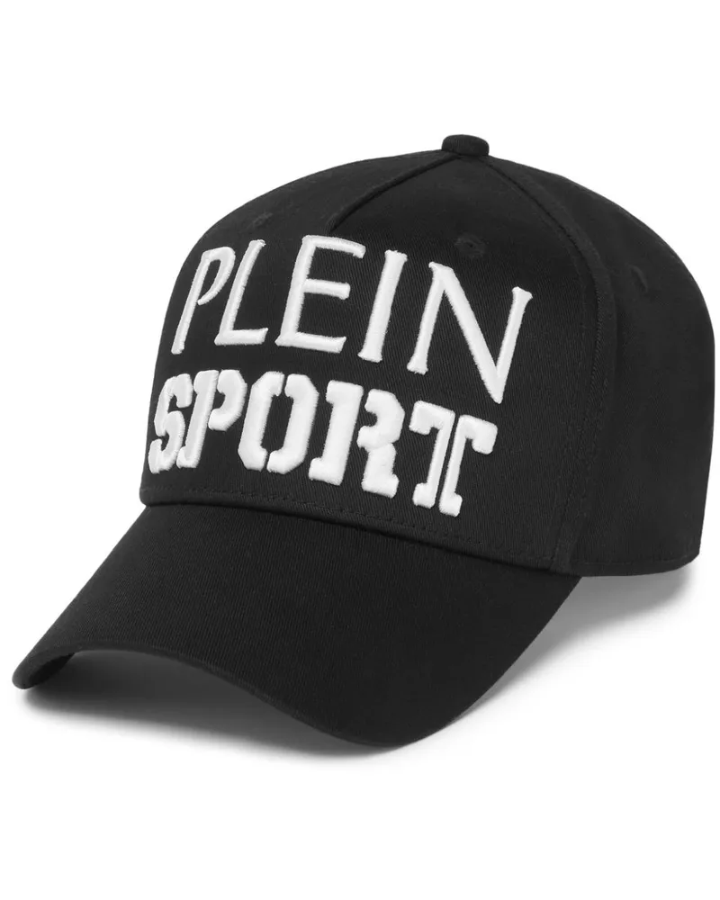 Philipp Plein Baseballkappe mit Logo-Stickerei - Schwarz Schwarz