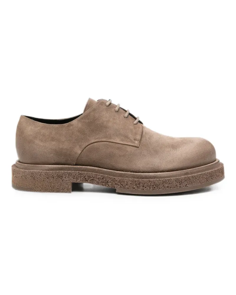 Officine Creative Italia suede chunky-sole derby shoes - Braun Braun