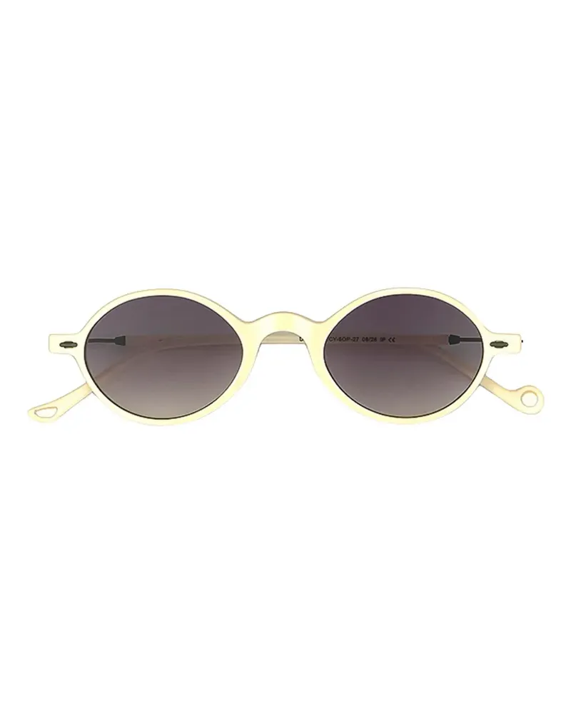 Eyepetizer Dosan Sonnenbrille mit rundem Gestell - Weiß Weiß