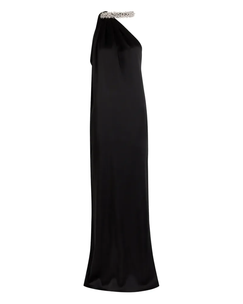Stella McCartney embellished one-shoulder gown - Schwarz Schwarz