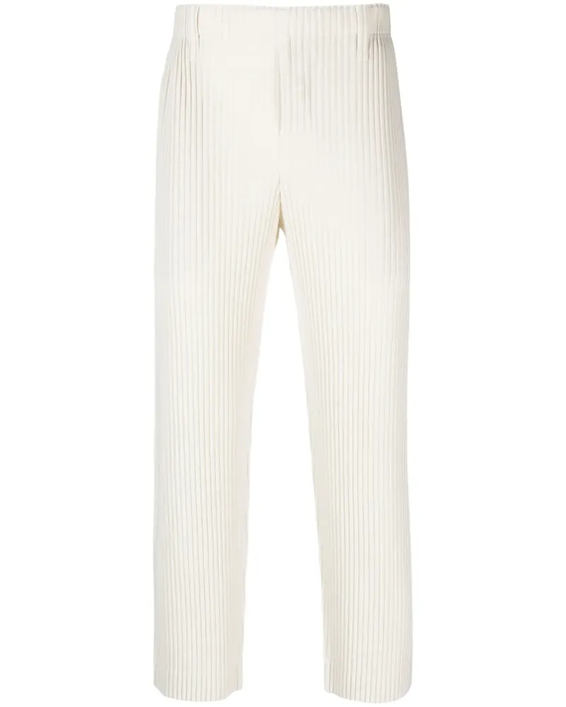 Issey Miyake Plissierte Straight-Leg-Hose - Nude Nude