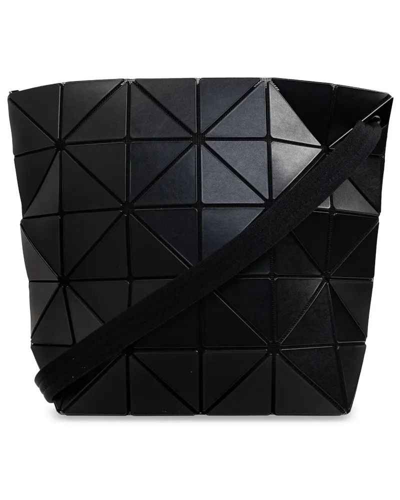 Issey Miyake Schultertasche mit geometrischen Einsätzen - Schwarz Schwarz