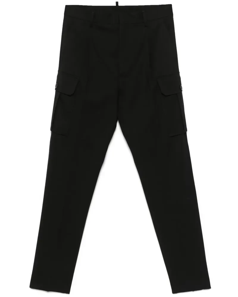 Dsquared2 Cargohose mit Tapered-Bein - Schwarz Schwarz