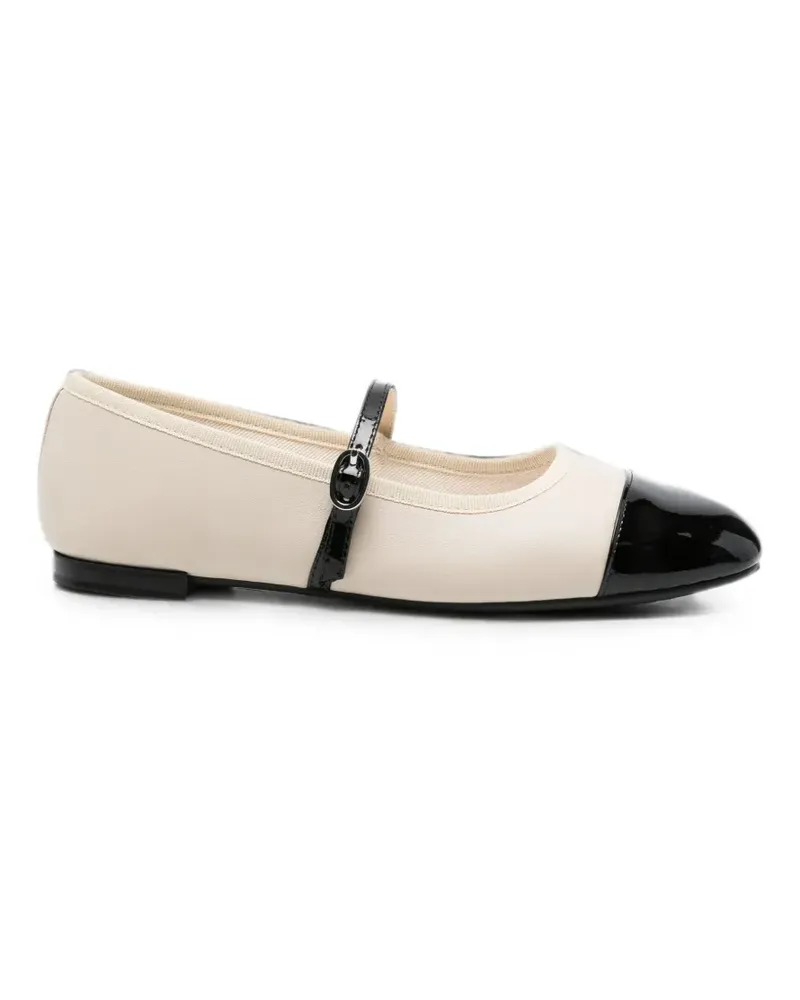 Repetto Georgiana buckle-fastening cap-toe ballet flats - Nude Nude