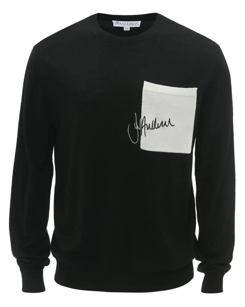 J.W.Anderson Pullover mit Logo-Stickerei - Schwarz Schwarz