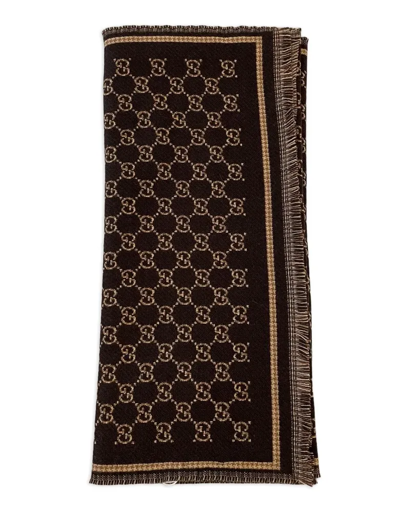 Gucci Schal aus GG-Jacquard - Braun Braun