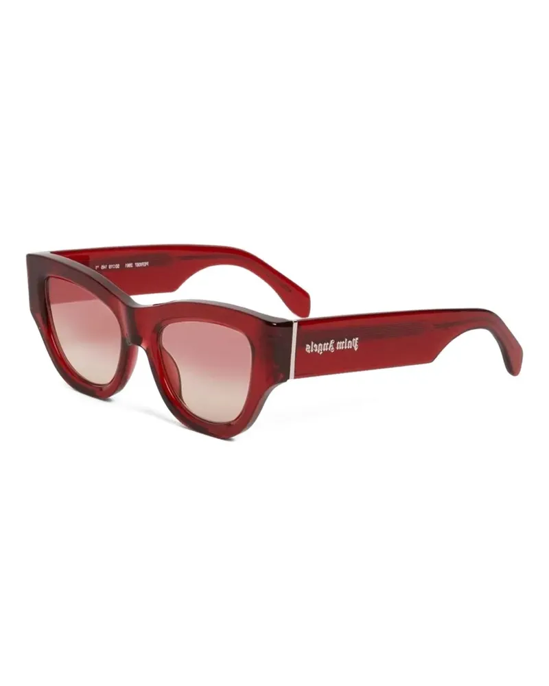 Palm Angels Sonnenbrille mit geometrischem Gestell - Rot Rot