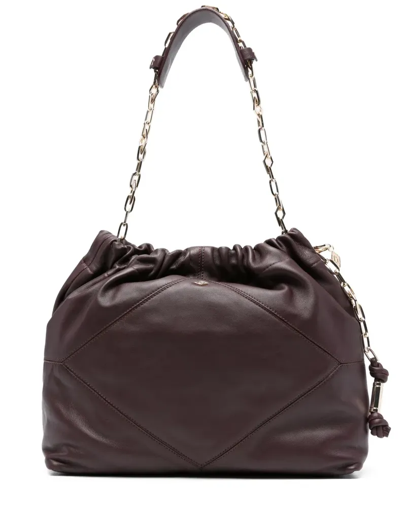 ba&sh Gesteppter June Tote Bag mit Kettenriemen - Rot Rot