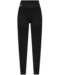 Lacoste Leggings mit Logo-Applikation Schwarz