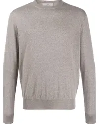 Canali Pullover mit Rundhalsausschnitt Braun