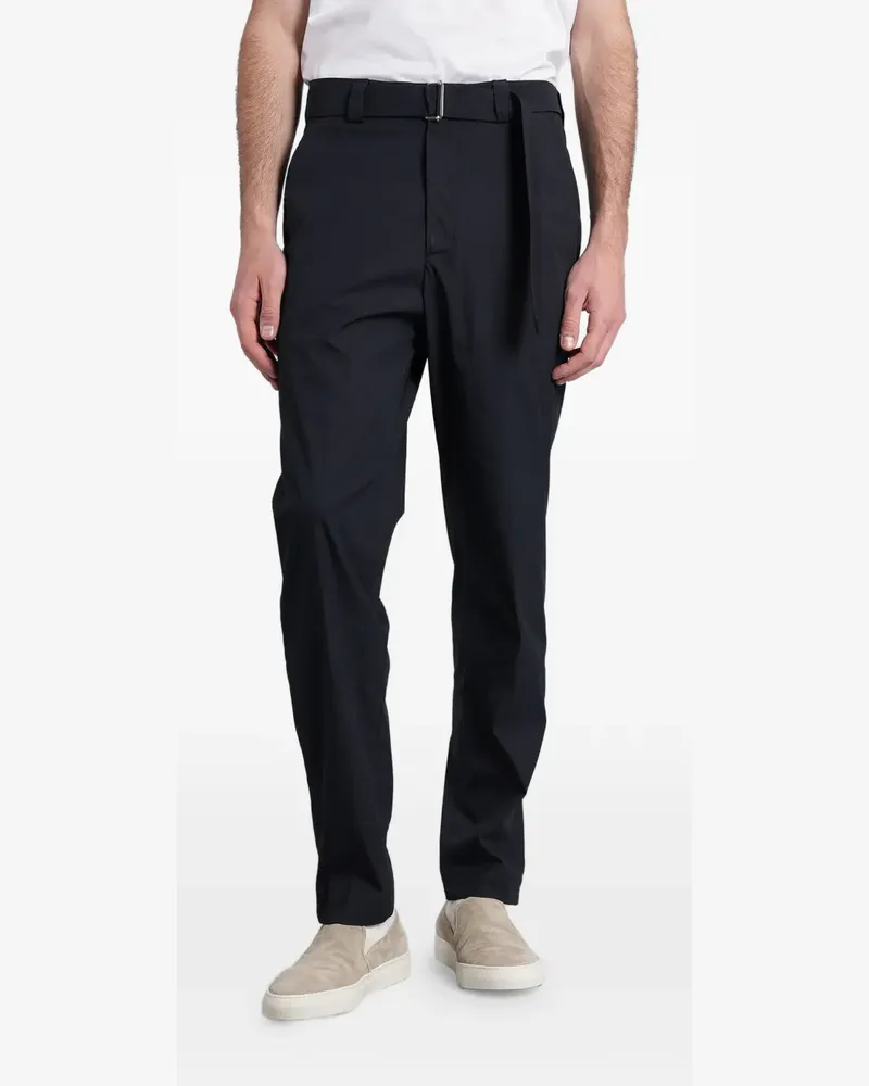 Low Brand Virgil belted trousers - Blau Blau
