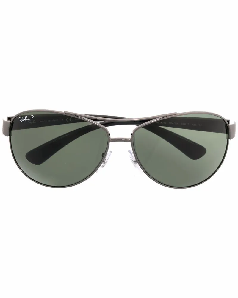 Ray Ban Sonnenbrille mit rundem Gestell - Grau Grau