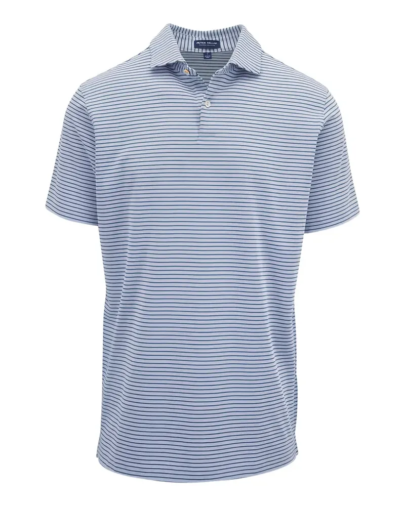 Peter Millar striped short-sleeve polo shirt - Blau Blau