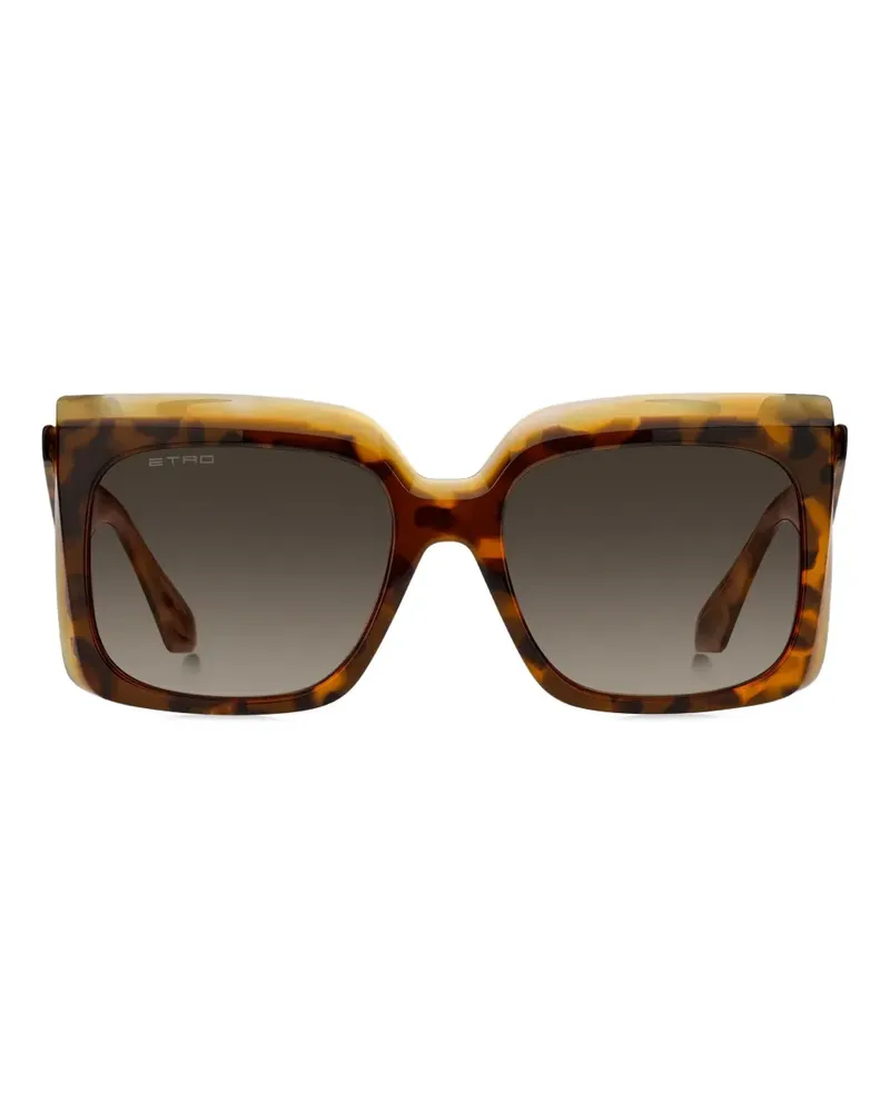 Etro Sonnenbrille in Schildpattoptik - Braun Braun