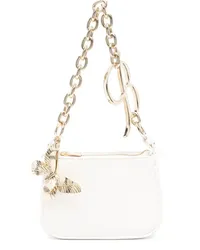 Blumarine Mini-Tasche mit Logo-Schild Weiß