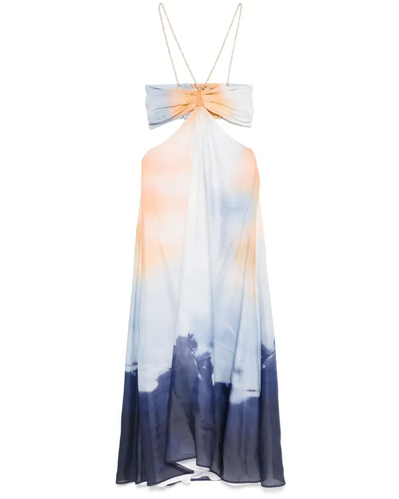 Maje Kleid mit Cut-Outs - Blau Blau