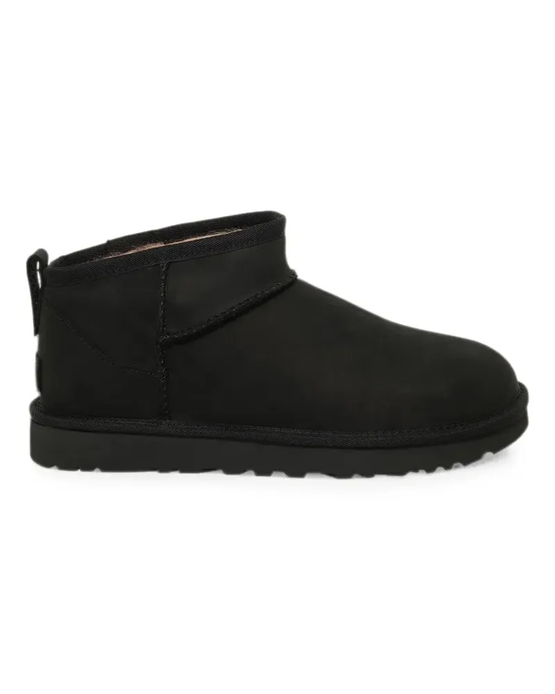 UGG Classic Ultra Mini Nubuk-Stiefel - Schwarz Schwarz