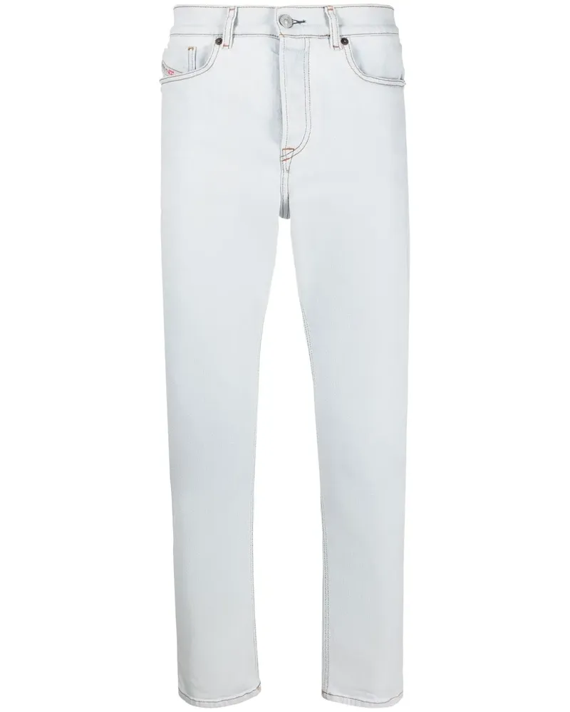 Diesel Ausgeblichene Straight-Leg-Jeans - Blau Blau