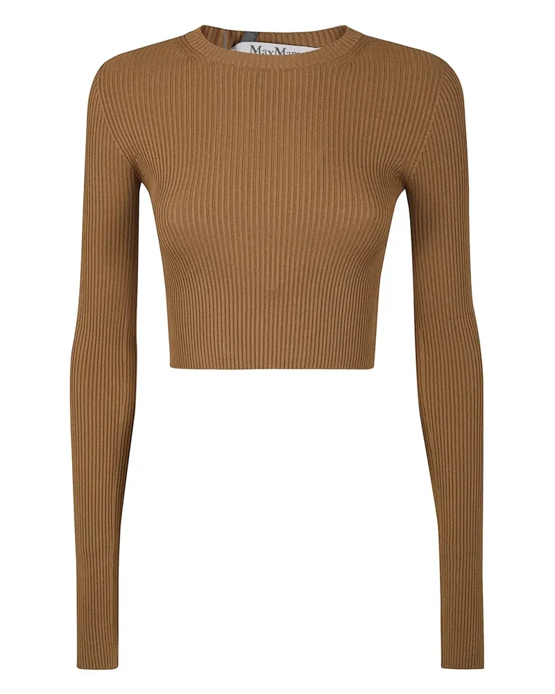 Max Mara Geripptes Oberteil - Braun Braun