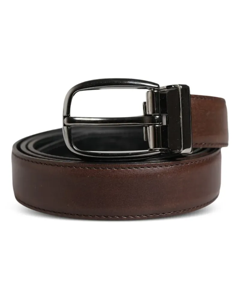 Dolce & Gabbana Schnallengürtel aus Leder - Braun Braun