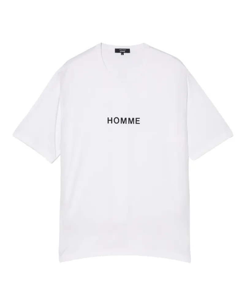 Comme des Garçons T-Shirt mit Logo-Print - Weiß Weiß