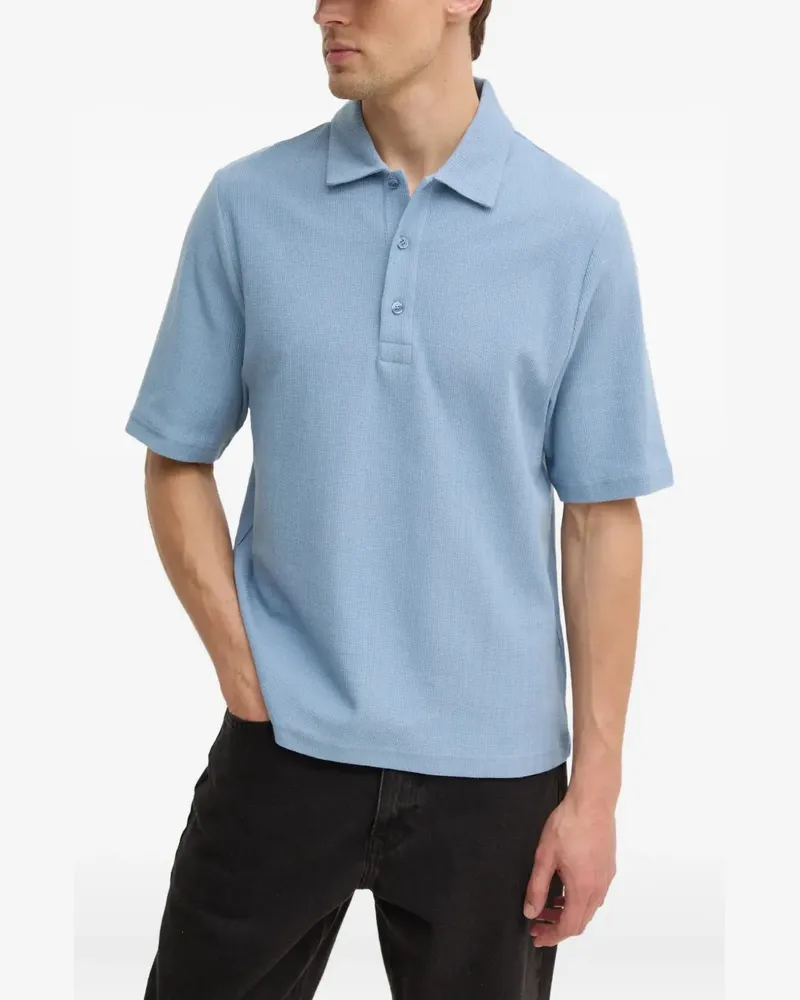 Filippa K Klassisches Poloshirt - Blau Blau