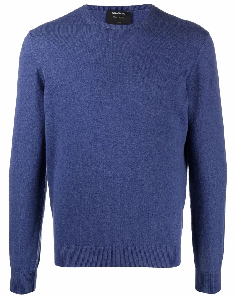 Dell'oglio Kaschmirpullover mit Rundhalsausschnitt - Blau Blau