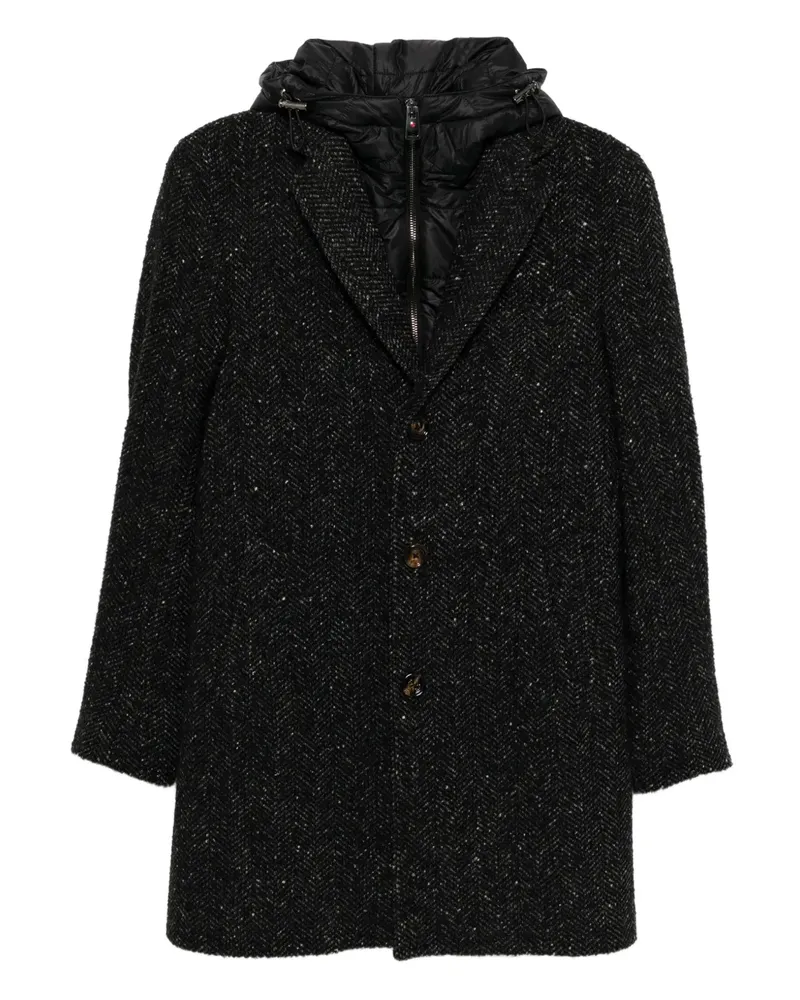 KIRED Einreihiger Jaya Mantel - Schwarz Schwarz