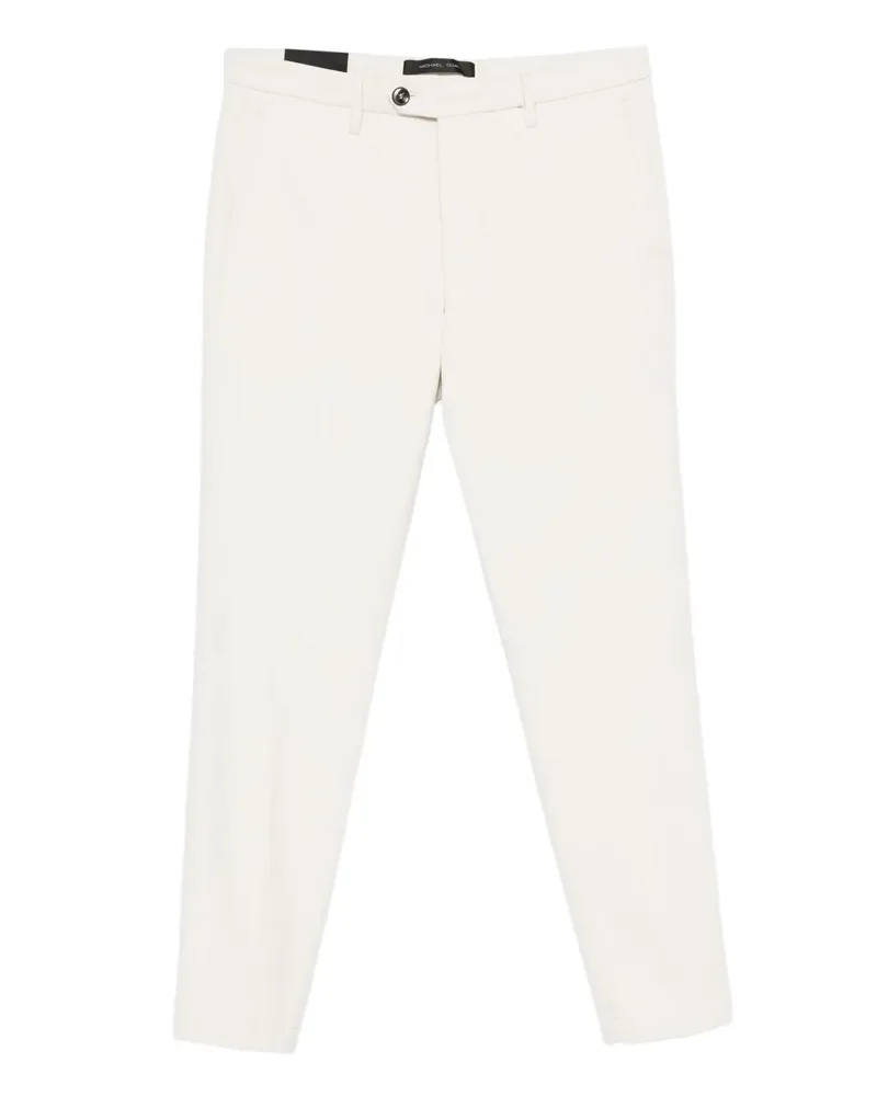 MICHAEL COAL belt-loops trousers - Nude Nude
