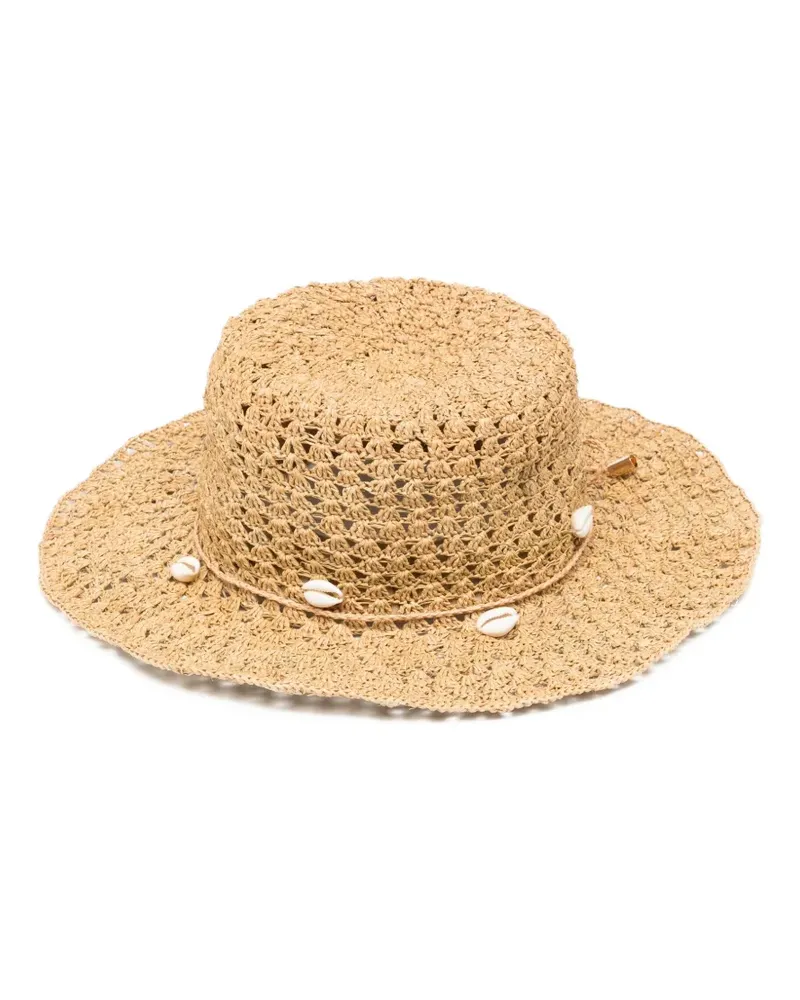Sensi Studio Aguacate Hut mit breiter Krempe - Nude Nude