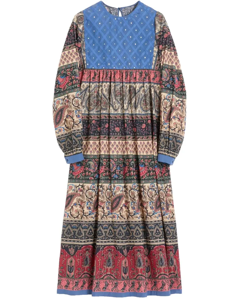 Valentino Garavani Midikleid mit Voyage Imaginaire-Print - Blau Blau