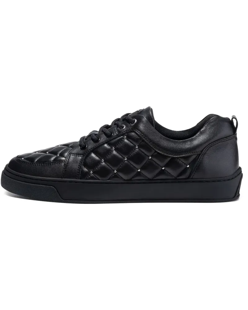 Leandro Lopes Gesteppte Ezio Sneakers - Schwarz Schwarz