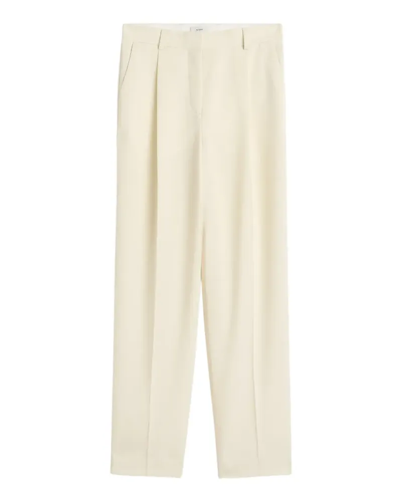 Totême pleated trousers - Weiß Weiß