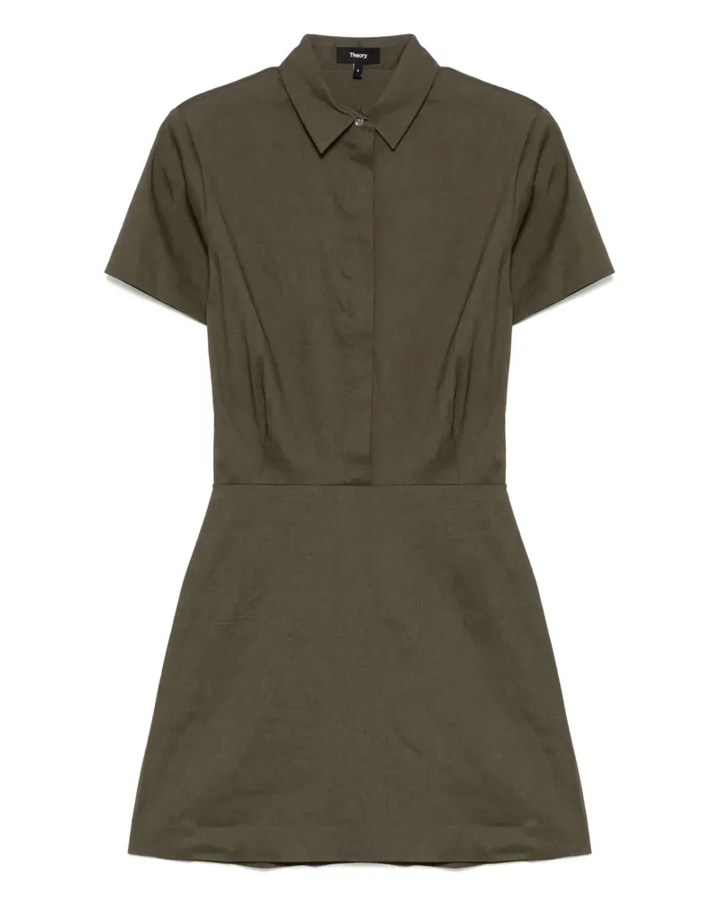 Theory Kleid in A-Linie - Grün Grün